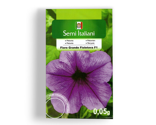 Петунія Крупноквіткова фіолетова F1 (Fiore Grande Fioletova F1) фото