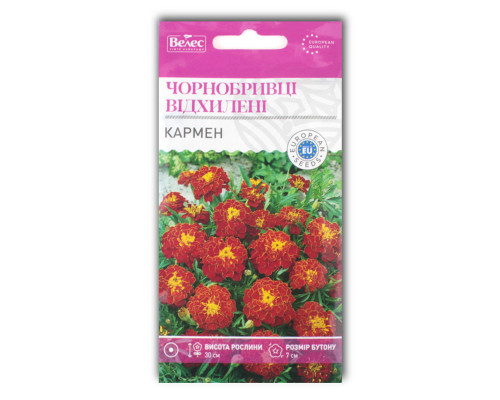 Насіння чорнобривців Кармен фото