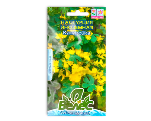 Насіння квітів Настурція (красоля) Канарейка фото