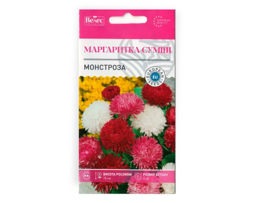 Насіння квітів Маргаритка Монстроза фото